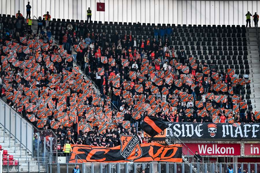 750 FC Volendam fans travelled to Alkmaar