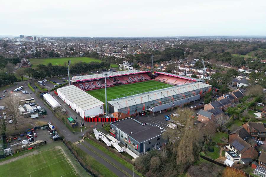 An aerial view of the Vitality Stadium