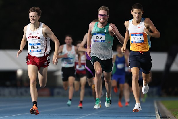 Adam Spencer (left), Oliver Hoare and Cameron Myers.