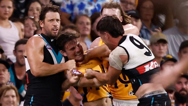 Nick Watson and Zak Butters in action