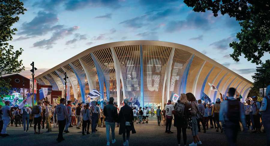 The new stadium is set to bring together fans in Aarhus