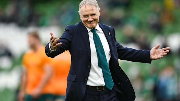 Australia coach Joe Schmidt before the Autumn Nations Series match.