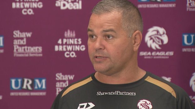 Manly coach Anthony Seibold.