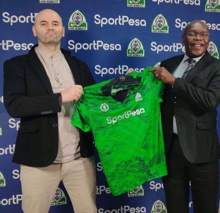 Mihic (left) has made a good start as Gor Mahia manager