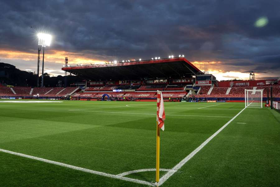 A general view of Girona's Estadio Municipal de Montilivi.