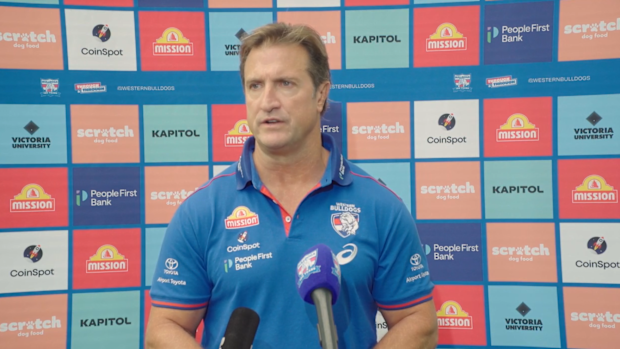Western Bulldogs coach Luke Beveridge.
