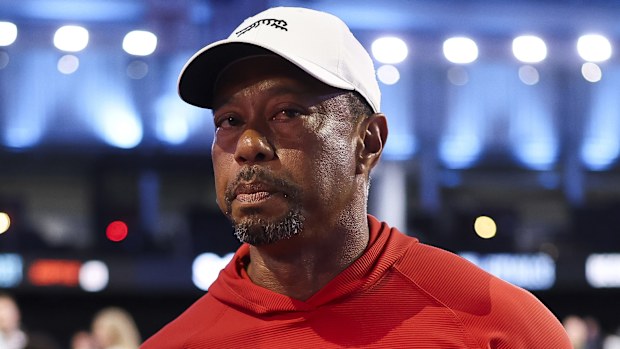 Tiger Woods with girlfriend Vanessa Trump on March 17, 2026.