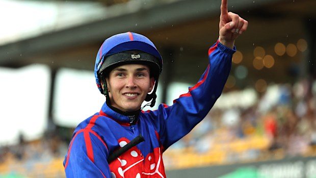 Zac Lloyd riding Guest House win Race 8 Tab Golden Slipper during Sydney Racing at Rosehill Gardens on March 21, 2026 in Sydney, Australia. (Photo by Jeremy Ng/Getty Images)