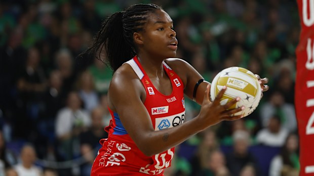 Grace Nweke of the Swifts looks to pass.