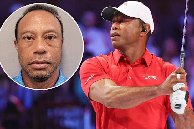 Tiger Woods following his latest car crash and at the Tomorrow Golf League.