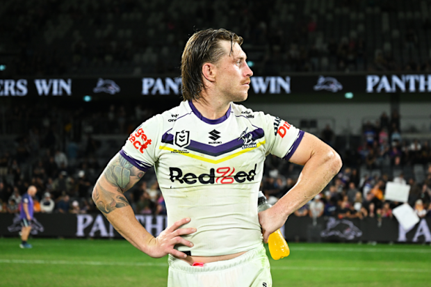 Cameron Munster reacts after losing to the Panthers.