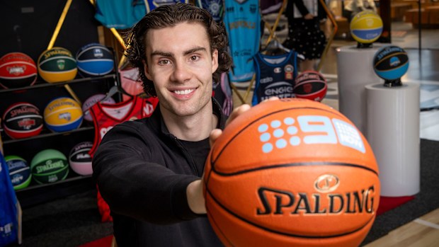 Josh Giddey of the Chicago Bulls at the Nine x NBL launch