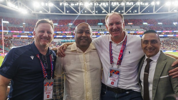 Alan Gilpin, Kiran Grandhi, Brett Robinson and Rahul Bose.