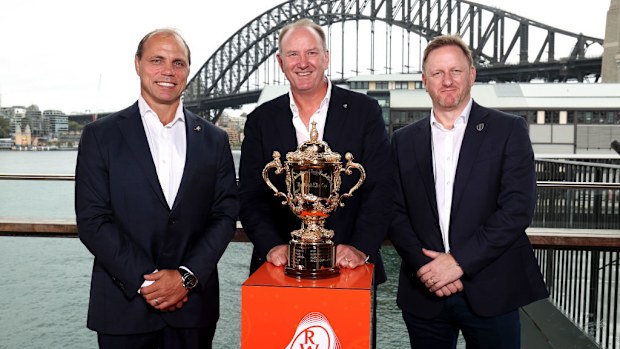 Phil Waugh, Brett Robinson and Alan Gilpin in Sydney.