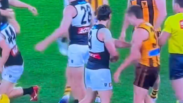 Zak Butters' open palm strike to Sam Butler.