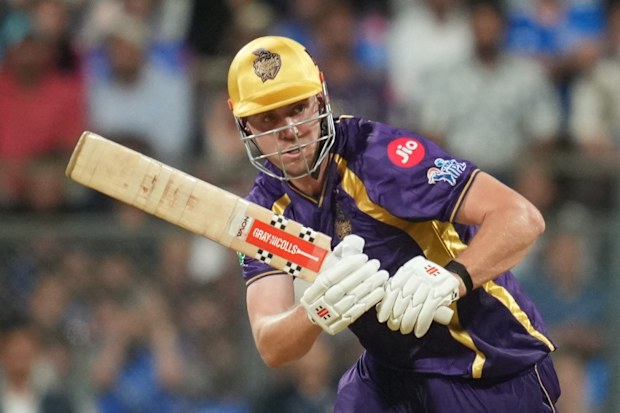 Kolkata Knight Riders' Cameron Green during a match in the Indian Premier League.