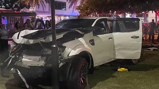 The ute seen by Andrew Welsh in Broadbeach.
