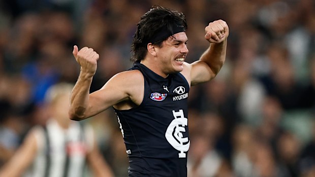 Carlton's Elijah Hollands.