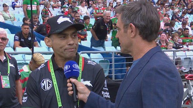 Nathan Merritt provides a touching health update before the Rabbitohs' traditional Good Friday match against the Bulldogs.