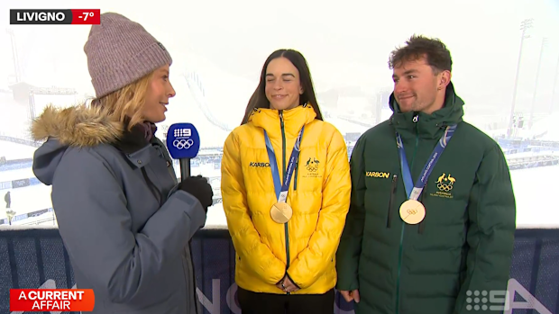 Australian gold medallists and moguls champions Jakara Anthony and Cooper Woods reflect on the Winter Olympics.
