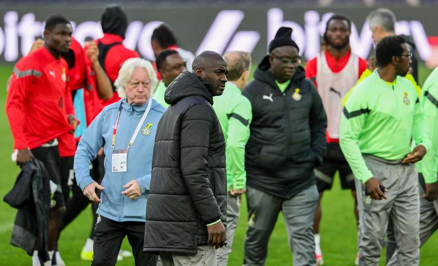 Otto Addo's last training session with the Black Stars