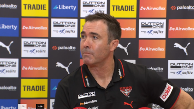 Essendon coach Brad Scott.