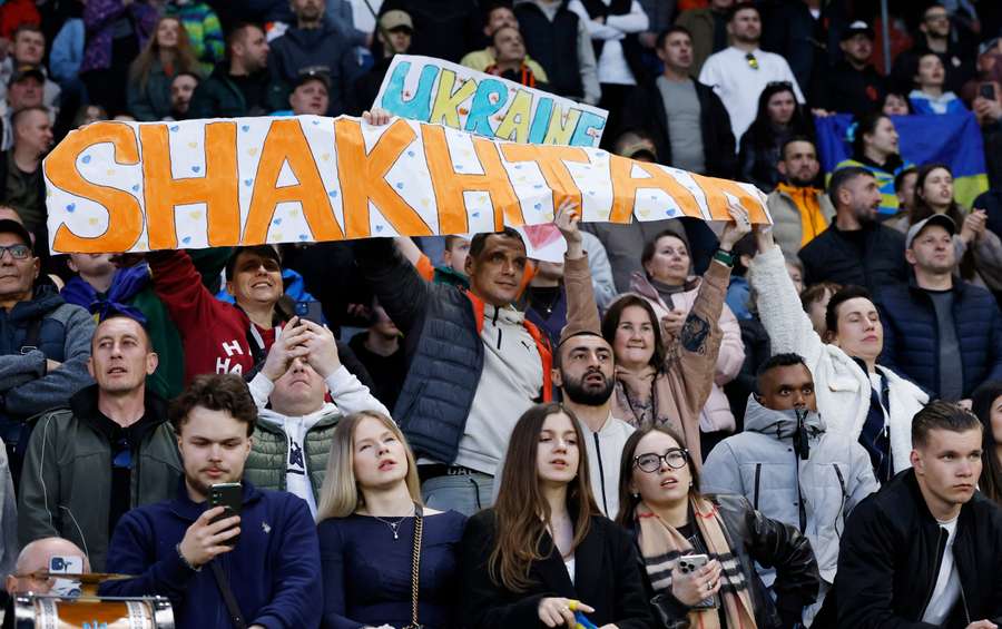 Shakhtar fans in Alkmaar