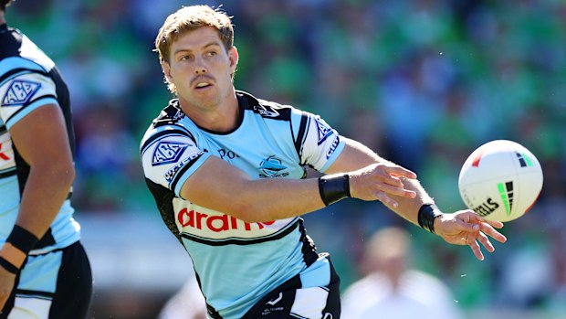 CANBERRA, AUSTRALIA - MARCH 29: Blayke Brailey of the Sharks in action during the round four NRL match between Canberra Raiders and Cronulla Sharks at GIO Stadium, on March 29, 2026, in Canberra, Australia. (Photo by Mark Nolan/Getty Images)