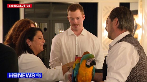 Jack Gould was present to commemorate his father Phil's 50-year milestone in rugby league.